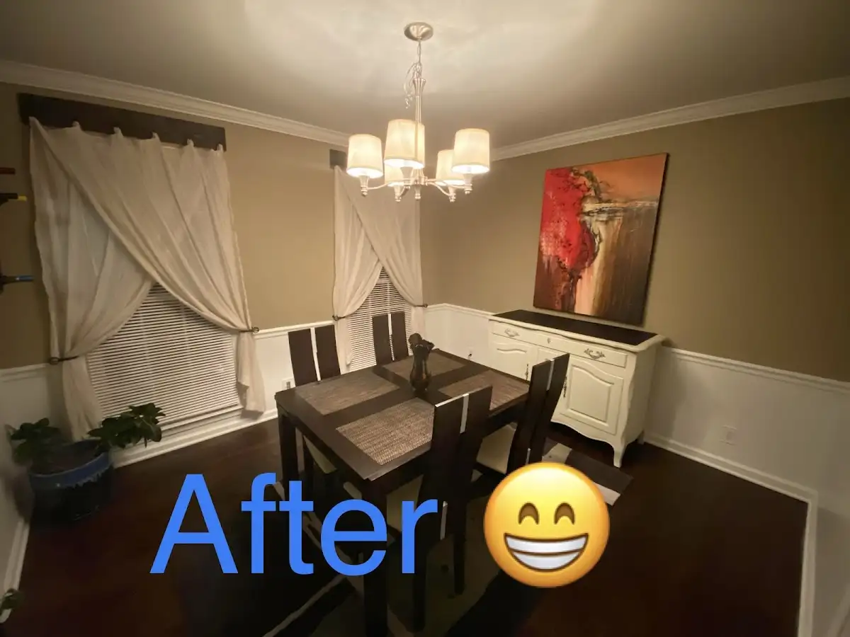 Professional dining room restoration after water damage in Parsons