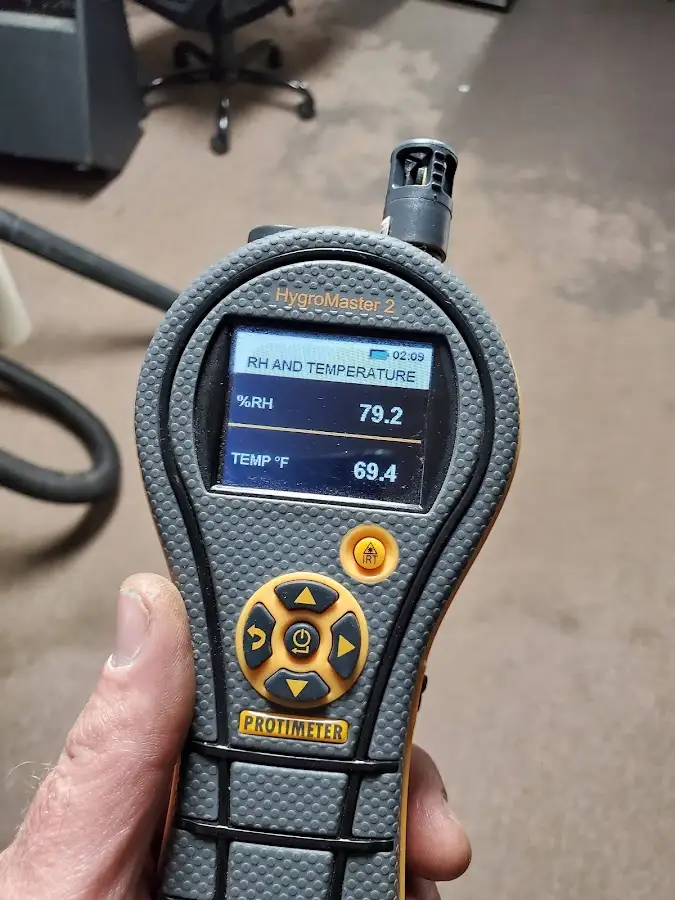 Moisture meter humidity assessment for Fire & Smoke Damage Restoration in Parsons